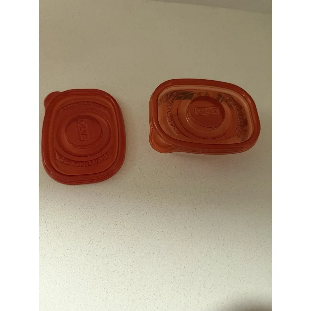 Star Wars Glad Gladware Plastic Containers Red Lid Snack Small Rectangle New